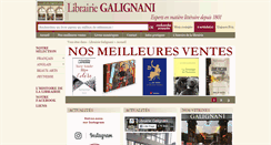 Desktop Screenshot of galignani.fr